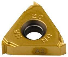 Seco - 16NR Internal Right Hand 20 UN Laydown Threading Insert - Grade CP500, TiAlN/TiN Coated Carbide - USA Tool & Supply