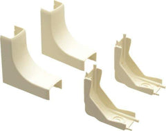 Wiremold - 13/16 Inch Long x 2-1/8 Inch Wide x Raceway Elbow End - Ivory, For Use with ECLIPSE PN03 Series Raceways - USA Tool & Supply