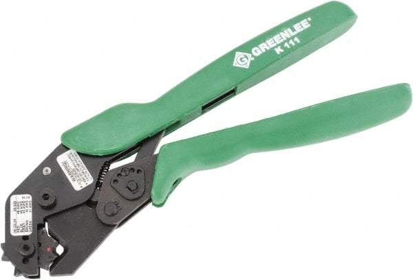 Greenlee - 10" OAL Copper Connector Crimper - Crimps Copper Connectors Style - USA Tool & Supply