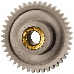 Made in USA - 32 Pitch, 1-5/16" Pitch Diam, 1-3/8" OD, 42 Tooth Spur Gear - 3/16" Face Width, 1/2" Bore Diam, 39/64" Hub Diam, 20° Pressure Angle, Acetal - USA Tool & Supply