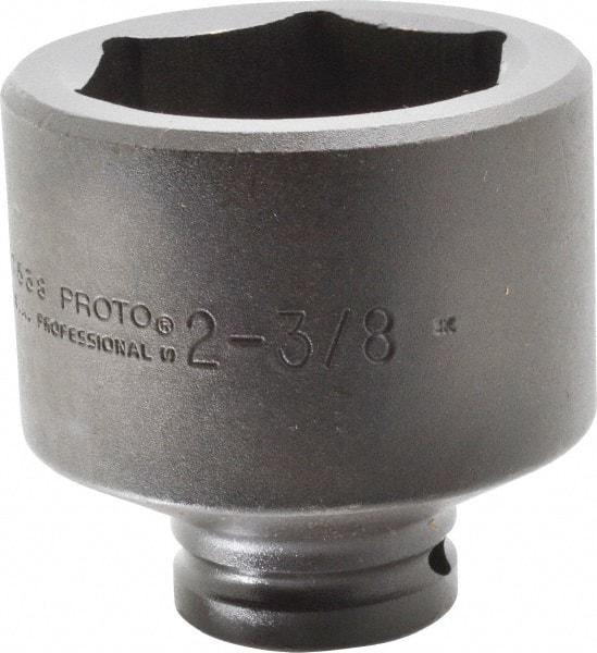 Proto - 3/4" Drive 2-3/8" Standard Impact Socket - 6 Points, 3-3/8" OAL - USA Tool & Supply