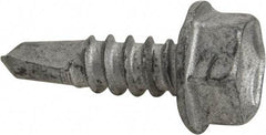 Buildex - #10, Hex Washer Head, Hex Drive, 5/8" Length Under Head, #3 Point, Self Drilling Screw - Steel - USA Tool & Supply