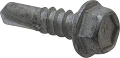 Buildex - #12, Hex Washer Head, Hex Drive, 3/4" Length Under Head, #3 Point, Self Drilling Screw - Steel - USA Tool & Supply