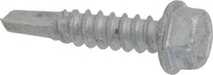 Buildex - #12, Hex Washer Head, Hex Drive, 1" Length Under Head, #3 Point, Self Drilling Screw - Steel - USA Tool & Supply