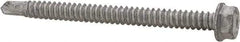 Buildex - 1/4", Hex Washer Head, Hex Drive, 3" Length Under Head, #3 Point, Self Drilling Screw - Steel - USA Tool & Supply