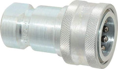 Parker - 3/4 NPTF Steel Hydraulic Hose Female Pipe Thread Coupler - 2,500 psi - USA Tool & Supply