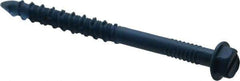 Made in USA - 1/4" Diam, 2-3/4" Length Under Head, Hex Drive, Concrete Screw & Masonry Fastener - Steel, Blue Climaseal Finish, Includes Drill Bit - USA Tool & Supply