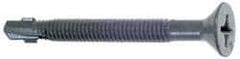 Buildex - #10, Wafer Head, Phillips Drive, 1" Length Under Head, #3 Point, Self Drilling Screw - Steel - USA Tool & Supply