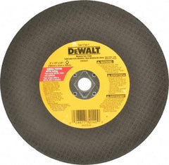 DeWALT - 8" Aluminum Oxide Cutoff Wheel - 1/8" Thick, 5/8" Arbor, 7,600 Max RPM, Use with Circular Saws - USA Tool & Supply