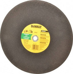 DeWALT - 14" Silicon Carbide Cutoff Wheel - 1/8" Thick, 20mm Arbor, 5,500 Max RPM, Use with Circular Saws - USA Tool & Supply