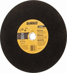 DeWALT - 12" Silicon Carbide Cutoff Wheel - 5/32" Thick, 1" Arbor, 6,400 Max RPM, Use with Circular Saws - USA Tool & Supply