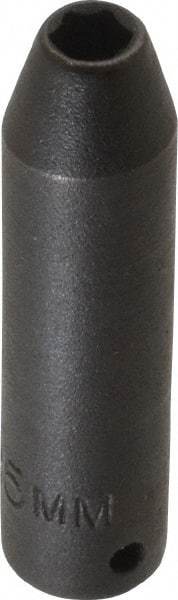 Proto - 1/4" Drive 5mm Deep Impact Socket - 6 Points, 2" OAL - USA Tool & Supply