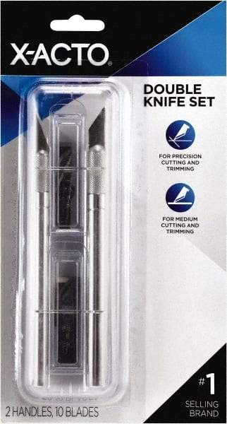 X-ACTO - Hobby Knife Set - 12 Pieces, Includes #1 Knife, #2 Knife & Multiple Blades - USA Tool & Supply