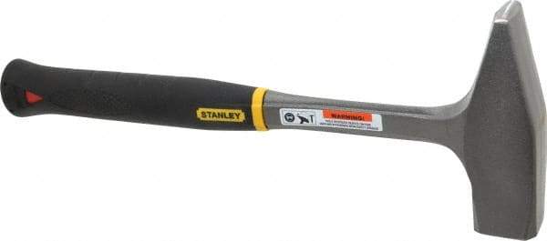 Stanley - 2 Lb Head Blacksmith's Hammer - 14" OAL, 7-5/8" Long Steel Handle, 1-5/8" Face Diam - USA Tool & Supply