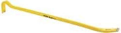 Stanley - 36" OAL Wrecking Bar - 1" Wide, Forged Steel - USA Tool & Supply