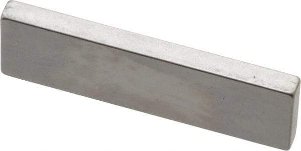 Mitutoyo - 0.101" Rectangular Steel Gage Block - Accuracy Grade AS-1, Includes Certificate of Inspection - USA Tool & Supply