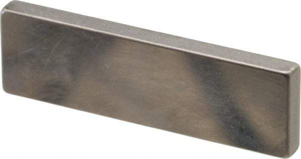 Mitutoyo - 0.103" Rectangular Steel Gage Block - Accuracy Grade AS-1, Includes Certificate of Inspection - USA Tool & Supply