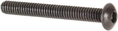 Value Collection - #1-72 UNF Hex Socket Drive, Button Screw - Alloy Steel, Black Oxide Finish, Fully Threaded, 5/8" Length Under Head - USA Tool & Supply