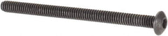 Value Collection - #1-72 UNF Hex Socket Drive, Button Screw - Alloy Steel, Black Oxide Finish, Fully Threaded, 1" Length Under Head - USA Tool & Supply
