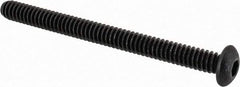 Value Collection - #10-24 UNC Hex Socket Drive, Button Screw - Alloy Steel, Black Oxide Finish, Fully Threaded, 2-1/4" Length Under Head - USA Tool & Supply