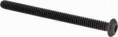 Value Collection - #10-24 UNC Hex Socket Drive, Button Screw - Alloy Steel, Black Oxide Finish, Fully Threaded, 2-1/2" Length Under Head - USA Tool & Supply