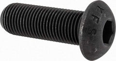 Value Collection - 1/2-20 UNF Hex Socket Drive, Button Screw - Alloy Steel, Black Oxide Finish, Fully Threaded, 1-1/2" Length Under Head - USA Tool & Supply