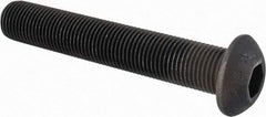 Value Collection - 1/2-20 UNF Hex Socket Drive, Button Screw - Alloy Steel, Black Oxide Finish, Fully Threaded, 3" Length Under Head - USA Tool & Supply