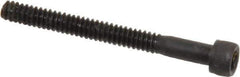 Value Collection - #4-40 UNC Hex Socket Drive, Socket Cap Screw - Alloy Steel, Black Oxide Finish, Partially Threaded, 1-1/8" Length Under Head - USA Tool & Supply