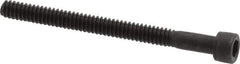 Value Collection - #4-40 UNC Hex Socket Drive, Socket Cap Screw - Alloy Steel, Black Oxide Finish, Partially Threaded, 1-3/8" Length Under Head - USA Tool & Supply