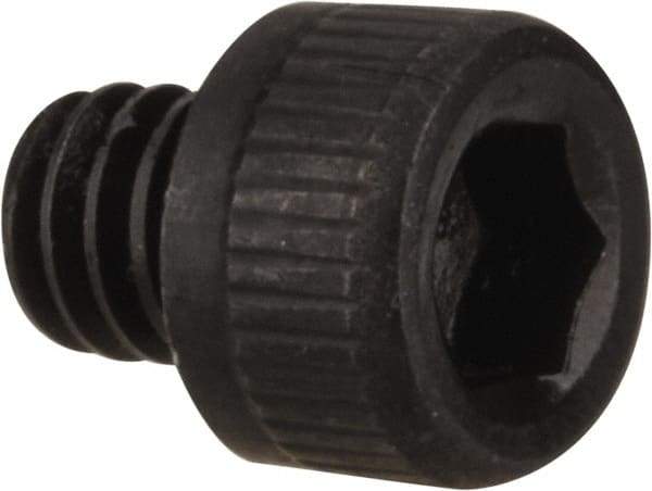 Value Collection - #4-48 UNF Hex Socket Drive, Socket Cap Screw - Alloy Steel, Black Oxide Finish, Fully Threaded, 1/8" Length Under Head - USA Tool & Supply
