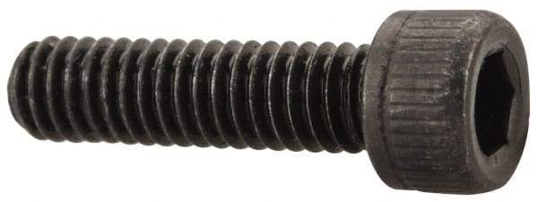 Value Collection - #4-48 UNF Hex Socket Drive, Socket Cap Screw - Alloy Steel, Black Oxide Finish, Fully Threaded, 7/16" Length Under Head - USA Tool & Supply