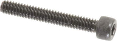 Value Collection - #5-40 UNC Hex Socket Drive, Socket Cap Screw - Alloy Steel, Black Oxide Finish, Fully Threaded, 7/8" Length Under Head - USA Tool & Supply