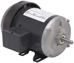 US Motors - 1/3 hp, TEFC Enclosure, No Thermal Protection, 3,450 RPM, 115 Volt, 60 Hz, Single Phase Split Phase Motor - Size 48 Frame, Rigid Mount, 1 Speed, Ball Bearings, 5.40 Full Load Amps, B Class Insulation, Reversible - USA Tool & Supply