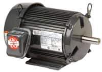 US Motors - 7-1/2 hp, TEFC Enclosure, No Thermal Protection, 1,765 RPM, 230/460 Volt, 60 Hz, Three Phase Premium Efficient Motor - Size 213 Frame, Rigid Mount, 1 Speed, Ball Bearings, 18.3/9.2 Full Load Amps, F Class Insulation, Reversible - USA Tool & Supply