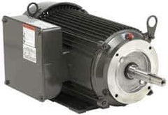 US Motors - 5 hp, TEFC Enclosure, No Thermal Protection, 3,505 RPM, 230 Volt, 60 Hz, Three Phase Premium Efficient Motor - Size 184JM Frame, Rigid Mount, 1 Speed, Ball Bearings, 19.60 Full Load Amps, F Class Insulation - USA Tool & Supply