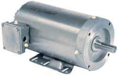 US Motors - 1.5 hp, TEFC Enclosure, No Thermal Protection, 1,755 RPM, 208-230/460 Volt, 60 Hz, Three Phase Energy Efficient Motor - Size 145TC Frame, Rigid Mount, 1 Speed, Ball Bearings, 4.3-4.1/2.1 Full Load Amps, F Class Insulation, Reversible - USA Tool & Supply