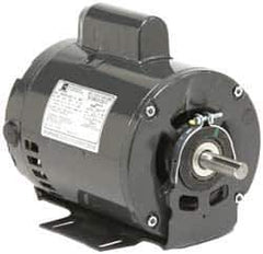 US Motors - 1/3 hp, ODP Enclosure, No Thermal Protection, 1,140 RPM, 115/230 Volt, 60 Hz, Single Phase Permanent Split Capacitor (PSC) Motor - Size 56 Frame, Cradle Mount, 1 Speed, Ball Bearings, 7.4/3.7 Full Load Amps, B Class Insulation, Reversible - USA Tool & Supply