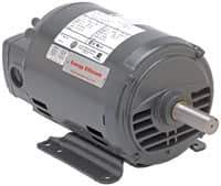 US Motors - 1.5 hp, ODP Enclosure, No Thermal Protection, 1,725 RPM, 208-230/460 Volt, 60 Hz, Polyphase Motor - Size 56H Frame, Flange Mount, 1 Speed, Ball Bearings, 4.9-5.0/2.5 Full Load Amps, B Class Insulation - USA Tool & Supply