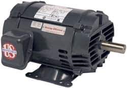 US Motors - 10 hp, ODP Enclosure, No Thermal Protection, 1,185 RPM, 230/460 Volt, 60 Hz, Three Phase Premium Efficient Motor - Size 256T Frame, Rigid Mount, 1 Speed, Ball Bearings, 26/13 Full Load Amps, F Class Insulation - USA Tool & Supply