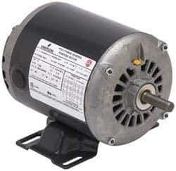 US Motors - 1/3 hp, ODP Enclosure, Auto Thermal Protection, 1,725 RPM, 115 Volt, 60 Hz, Single Phase Split Phase Motor - Size 48 Frame, Rigid Mount, 1 Speed, Sleeve Bearings, 6.8 Full Load Amps, B Class Insulation, Reversible - USA Tool & Supply