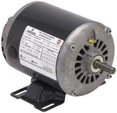 US Motors - 1/2 hp, ODP Enclosure, Auto Thermal Protection, 1,725 RPM, 115 Volt, 60 Hz, Single Phase Split Phase Motor - Size 48 Frame, Rigid Mount, 1 Speed, Ball Bearings, 8.8 Full Load Amps, B Class Insulation, Reversible - USA Tool & Supply