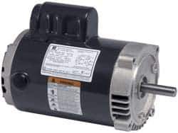 US Motors - 1/3 hp, ODP Enclosure, No Thermal Protection, 1,725 RPM, 115/208-230 Volt, 60 Hz, Single Phase Permanent Split Capacitor (PSC) Motor - Size 56C Frame, C-Face Mount, 1 Speed, Ball Bearings, 6.4/3.2 Full Load Amps, B Class Insulation, Reversible - USA Tool & Supply