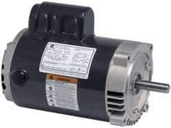 US Motors - 1 hp, ODP Enclosure, No Thermal Protection, 1,725 RPM, 115/208-230 Volt, 60 Hz, Industrial Electric AC/DC Motor - Size 56 Frame, C-Face Mount, 1 Speed, Ball Bearings, 14.8/7.5-7.3 Full Load Amps, B Class Insulation, CCW Lead End Rev - USA Tool & Supply