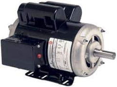 US Motors - 2 hp, ODP Enclosure, Manual Thermal Protection, 3,450 RPM, 115/230 Volt, 60 Hz, Single Phase Capacitor Start-Cap Run Motor - Size 56 Frame, Rigid Mount, 1 Speed, Ball Bearings, 15.0/7.5 Full Load Amps, B Class Insulation, CW Lead End - USA Tool & Supply