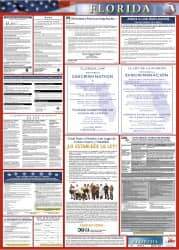 NMC - 24" Wide x 40" High Laminated Paper Labor Law Information Poster - Florida Jurisdiction, 0.03" Thick, Spanish - USA Tool & Supply