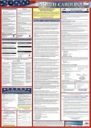 NMC - 24" Wide x 40" High Laminated Paper Labor Law Information Poster - North Carolina Jurisdiction, 0.03" Thick, Spanish - USA Tool & Supply