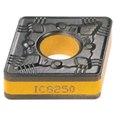 Iscar - CNMG432 NR Grade IC9150 Carbide Turning Insert - TiCN/Al2O3/TiN Finish, 80° Diamond, 1/2" Inscr Circle, 3/16" Thick, 1/32" Corner Radius - USA Tool & Supply