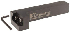 Kennametal - KGME, Right Hand, Indexable Grooving Tool Holder - 25.4mm Shank Height, 25.4mm Shank Width, 140.4mm OAL - USA Tool & Supply