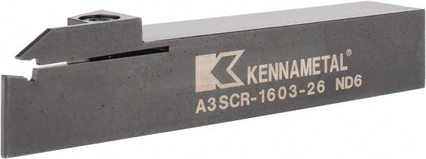 Kennametal - 26mm Max Depth, 2.44" Max Workpc Diam, Right Hand Indexable Cutoff Toolholder - USA Tool & Supply