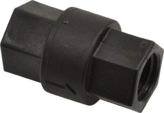Specialty Mfr - 3/8" Polypropylene Check Valve - Inline, FNPT x FNPT, 125 WOG - USA Tool & Supply